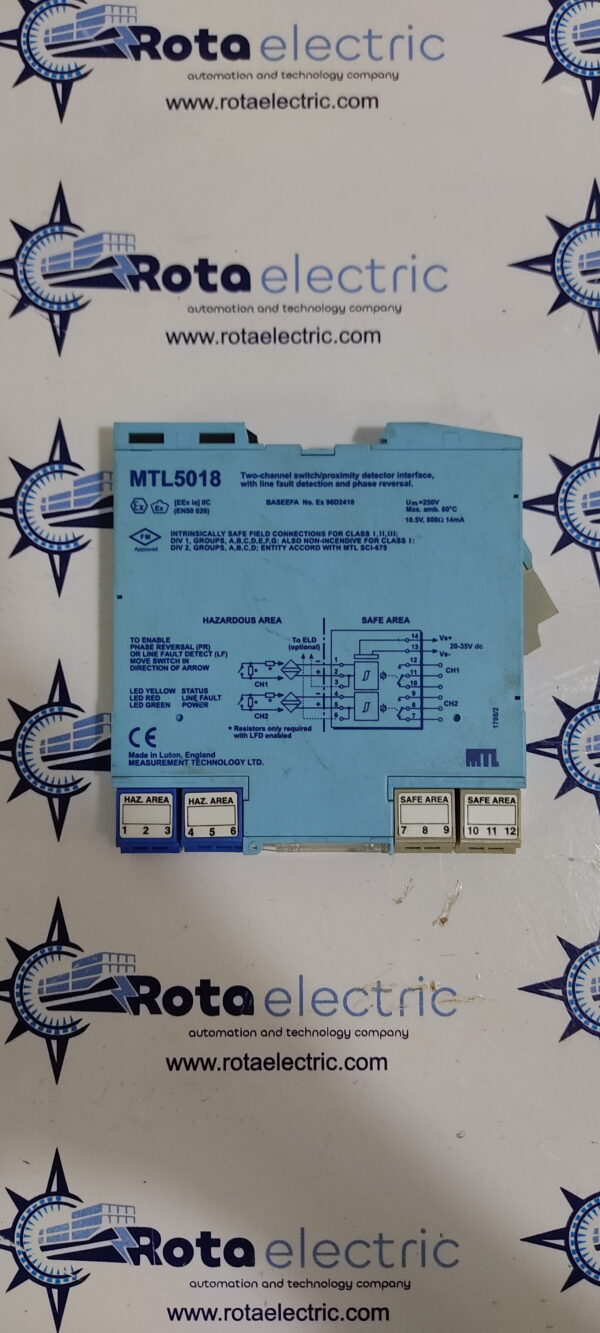 MTL5018 SWITCH/PROXIMITY DETECTOR INTERFACE