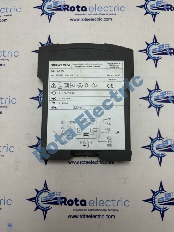 SINEAX V 604 Programmable Universal Transmitter