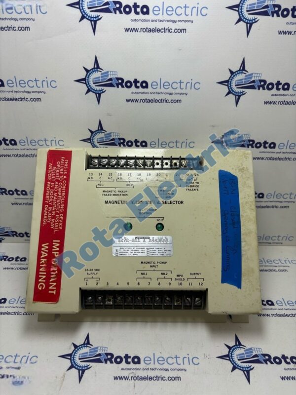 WOODWARD 8272 MAGNETİC PİCKUP SİGNAL SELECTOR